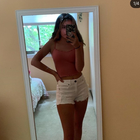 American Eagle Outfitters Pants - American eagle white jean shorts